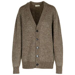 Altea Brown Wool Blend Cardigan Men
